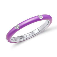 See No Evil stackable enamel ring cubic zirconia at Yoga Republik Canggu Bali
