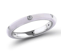 See No Evil stackable enamel ring cubic zirconia at Yoga Republik Canggu Bali