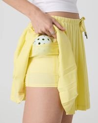 Vuori Clementine Pleated Skirt sunlight yellow at Yoga Republik Canggu Bali