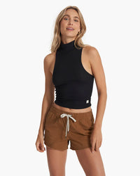 Vuori Cove Funnel Neck Tank black at Yoga Republik Canggu Bali