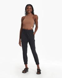 Vuori Cove Funnel Neck Tank cafe brown at Yoga Republik Canggu Bali