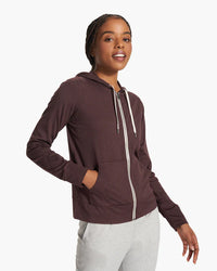 Vuori Halo Performance Hoodie mahogany heather at Yoga Republik Bali