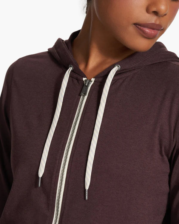 Vuori Halo Performance Hoodie mahogany heather at Yoga Republik Bali