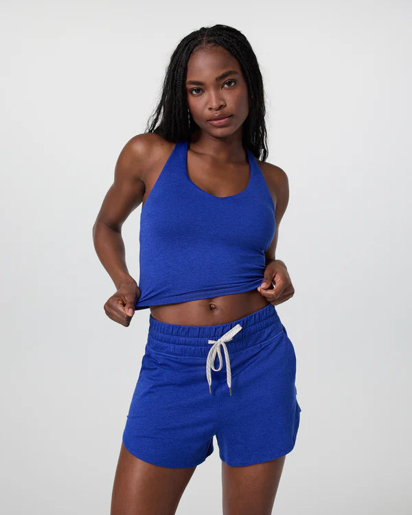 Vuori Halo Performance Crop Tank Copenhagen Heather at Yoga Republik Bali