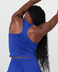 Vuori Halo Performance Crop Tank Copenhagen Heather at Yoga Republik Bali