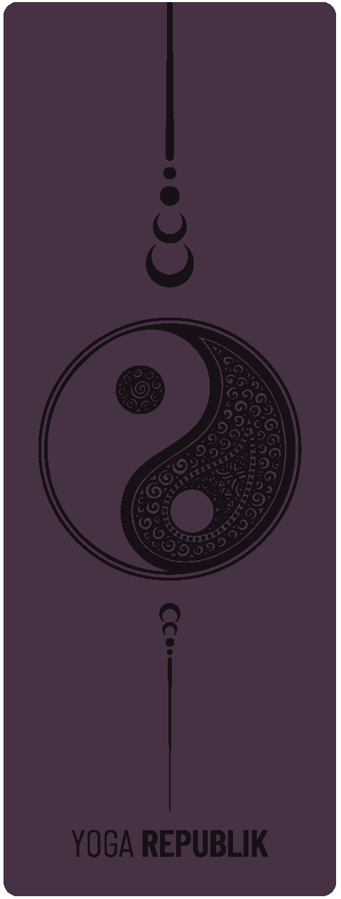 YR Mat 5mm PU Rubber - Yin Yang