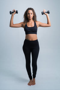YR Alo Mesh Yoga Set Black matching activewear at Yoga Republik Bali