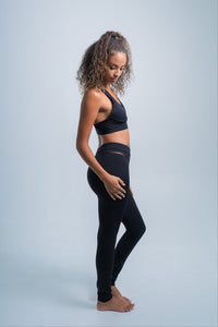 YR Alo Mesh Yoga Set Black matching activewear at Yoga Republik Bali