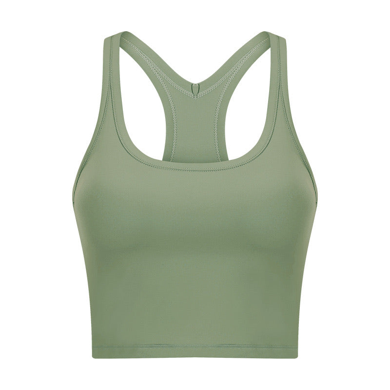 YR Anna Bra Top matcha green women's activewear at Yoga Republik Bali