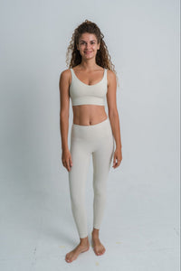 YR Aurora Bra Legging Set Ivory matching yoga set at Yoga Republik Bali