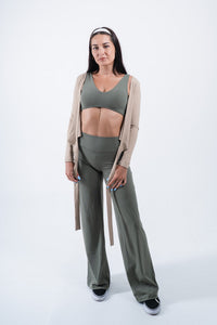Alo Yoga XS Gather Lengan Panjang - Hitam