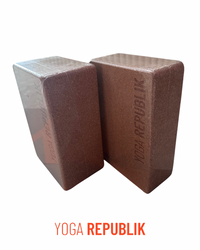 YR Cork Yoga Block 469 natural cork Eco-Friendly Cork Block Yoga & Pilates at Yoga Republik Bali Indonesia