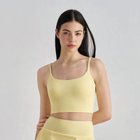 YR Daisy Bra yellow women's sports bra at Yoga Republik Bali
