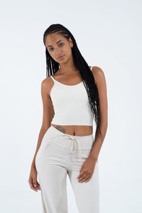 YR Emma Bra ivory women's sports bra at Yoga Republik Bali
