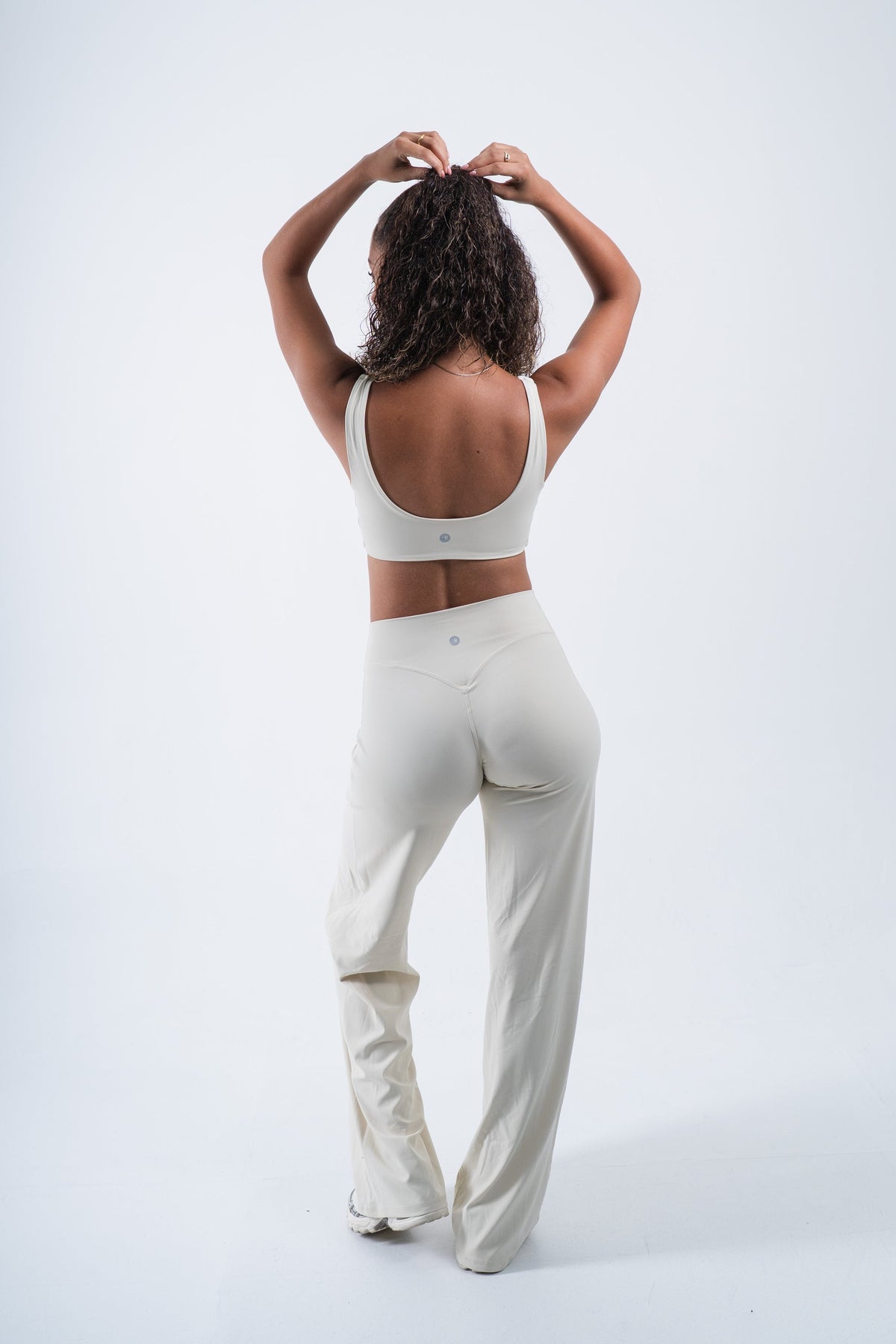 YR Aura Flare Pants ivory women's legging at Yoga Republik Bali