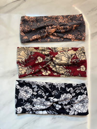 Flowers Print non-slip sports headbands yoga & pilates at Yoga Republik Bali Indonesia