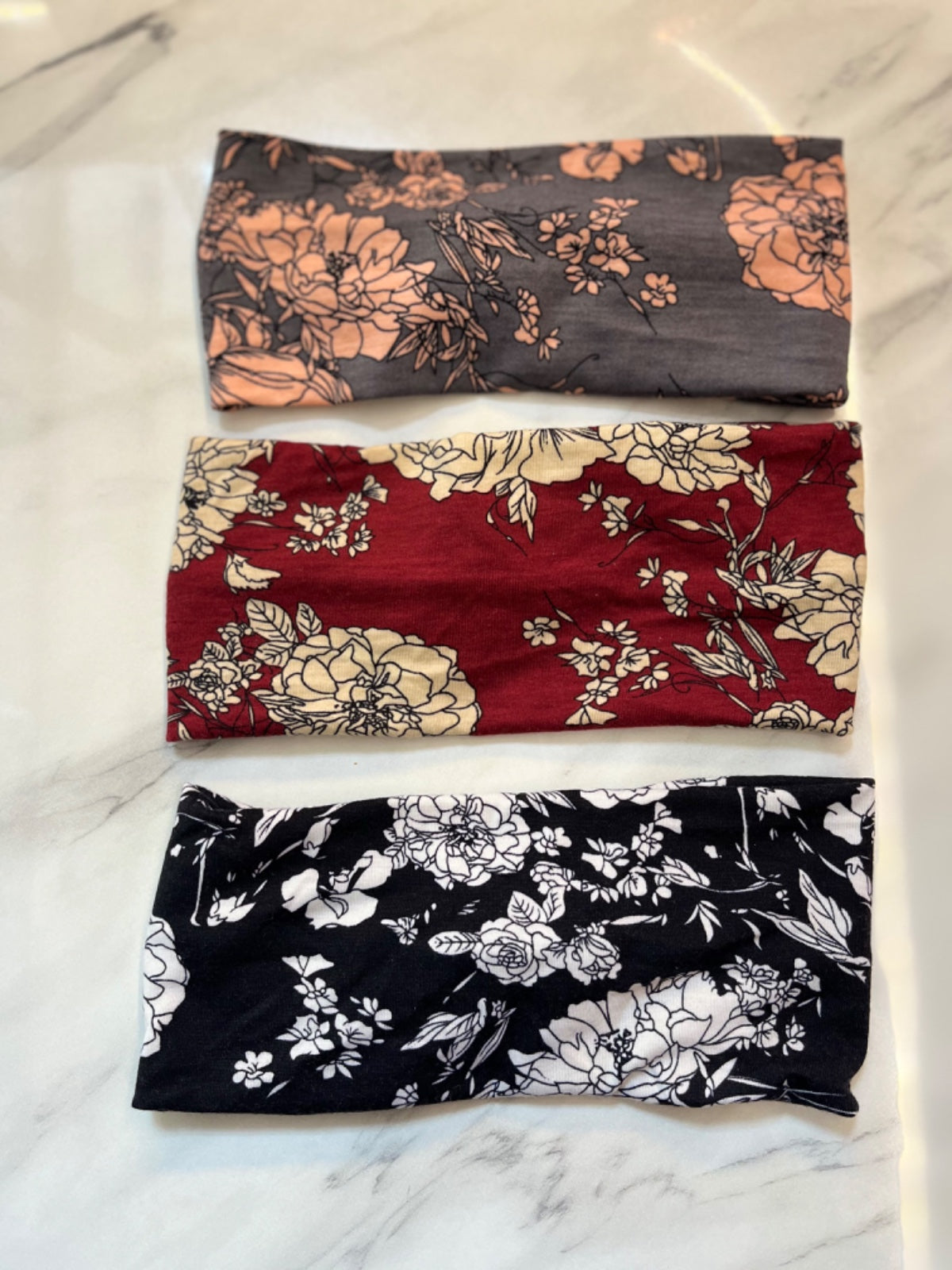 Flowers Print non-slip sports headbands yoga & pilates at Yoga Republik Bali Indonesia