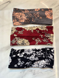 Flowers Print non-slip sports headbands yoga & pilates at Yoga Republik Bali Indonesia