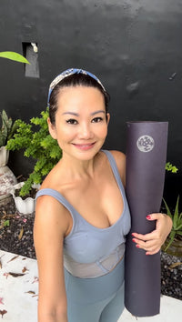 Flowers Print non-slip sports headbands yoga & pilates at Yoga Republik Bali Indonesia