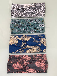 Flowers Print non-slip sports headbands yoga & pilates at Yoga Republik Bali Indonesia