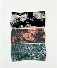 Flowers Print non-slip sports headbands yoga & pilates at Yoga Republik Bali Indonesia