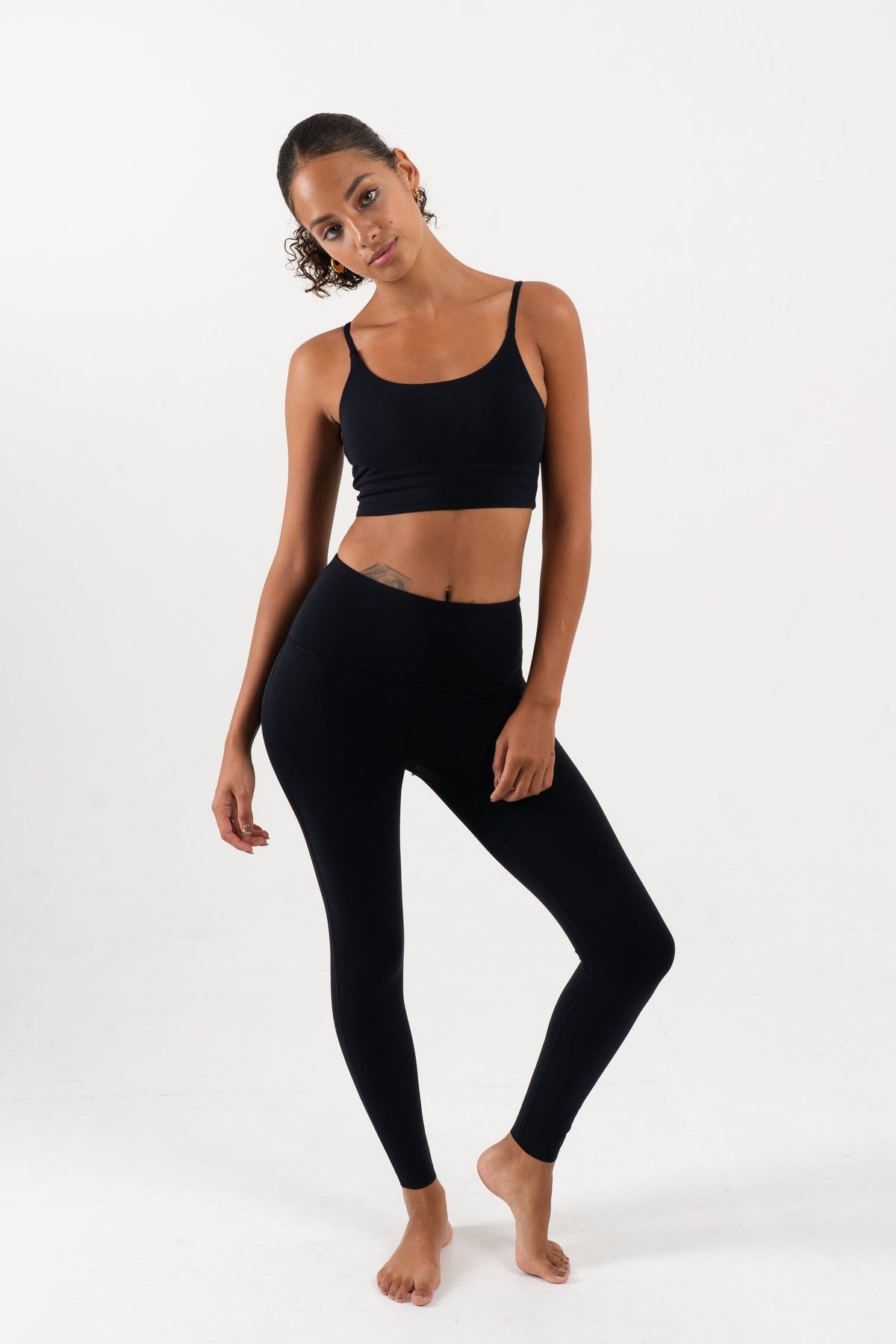YR Krista Bra Legging Set black matching activewear at Yoga Republik Bali