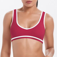 YR Lily Bra red women's sports bra at Yoga Republik Bali Indonesia