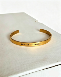 Gelang MantraBand Kuning Emas - Tarik napas 