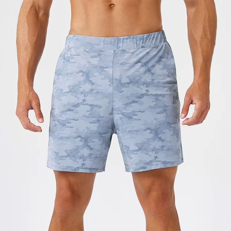 YR Men's Camo Short gray blue at Yoga Republik Canggu Bali