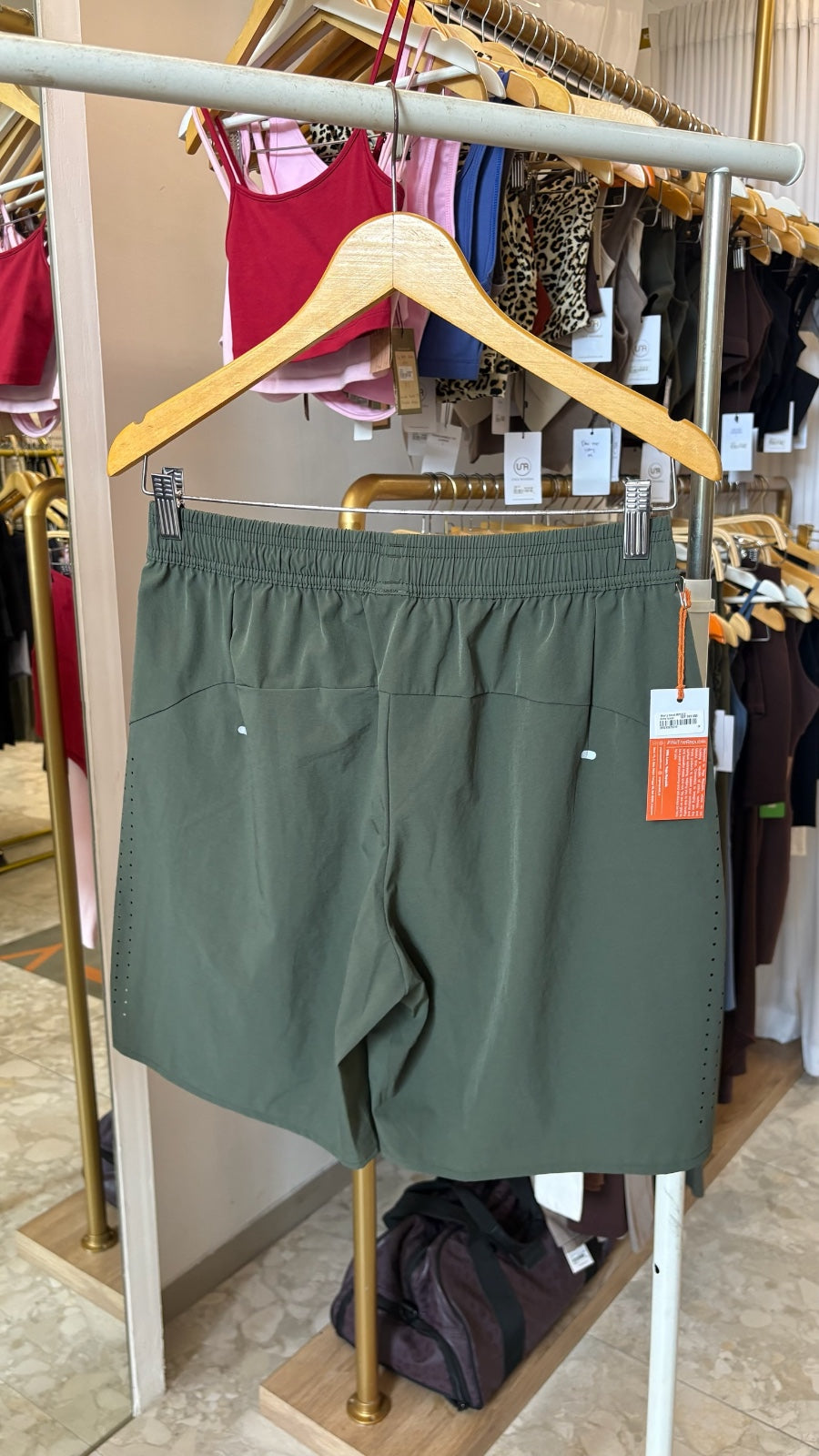 YR Men's Byron Short army green  Breathable gym shorts at Yoga Republik Bali Indonesia