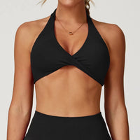 YR Mira Twist Bra Black Activate Twist Sports Bra at Yoga Republik bali indonesia