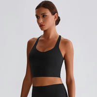 YR Naomi Bra black women's sports bra at Yoga Republik Bali