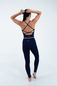 YR Sia Joyce Yoga Set navy blue matching set at Yoga Republik Bali