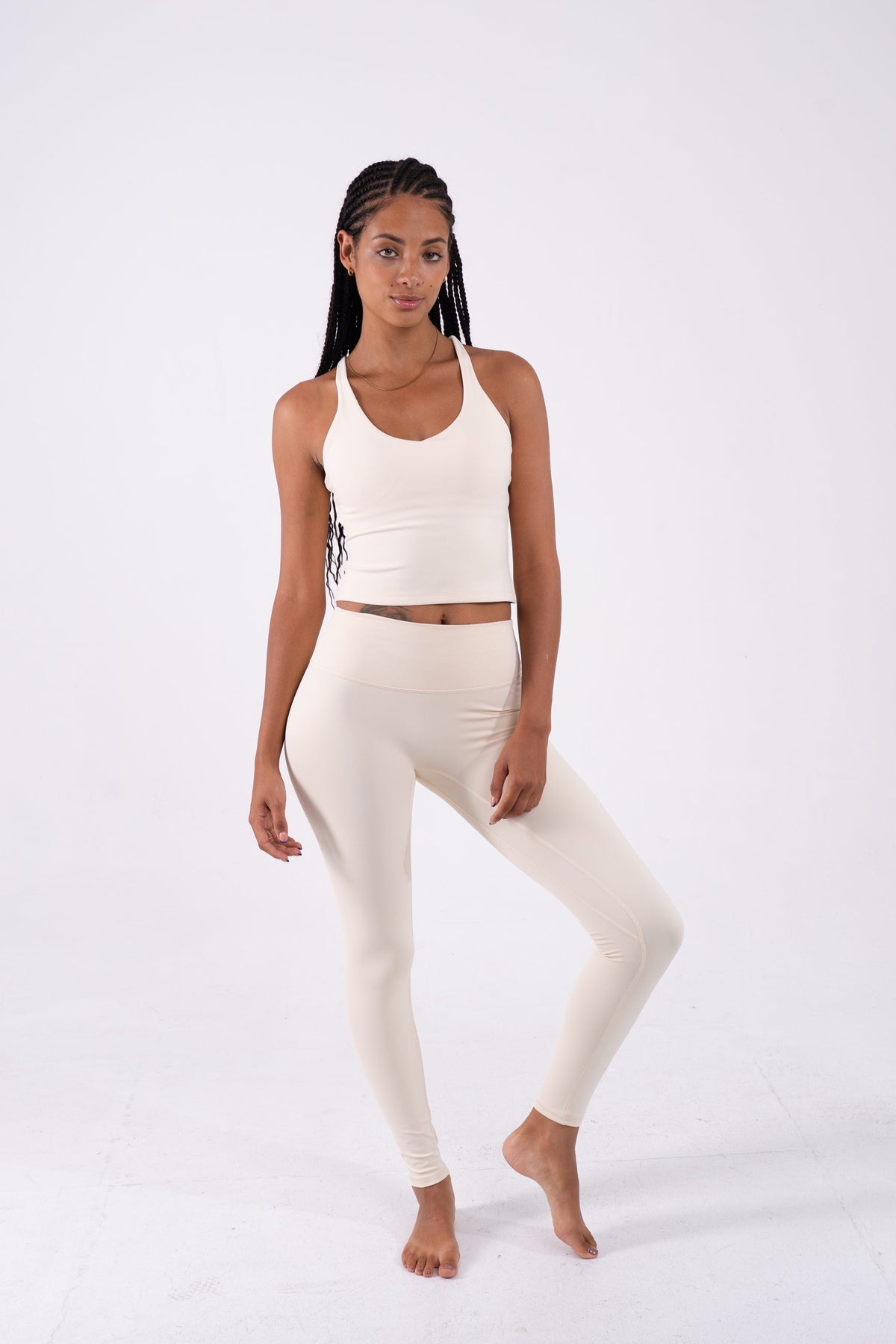 YR Sia Joyce Yoga Set ivory matching set at Yoga Republik Bali