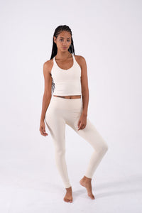 YR Sia Joyce Yoga Set ivory matching set at Yoga Republik Bali