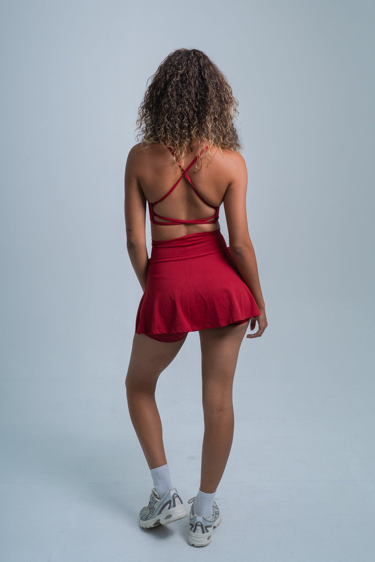 YR Sia Silvia Tennis Set red at Yoga Republik Canggu Bali