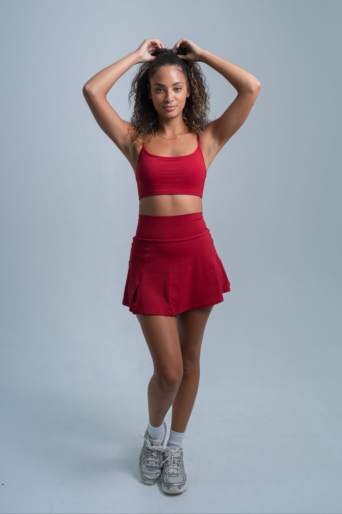 YR Sia Silvia Tennis Set red at Yoga Republik Canggu Bali
