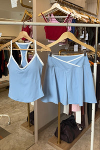 YR Tennis Tank Set Blue Padel and Golf set at Yoga Republik Bali Indonesia