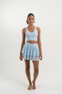YR Xia Lace One Set - Baby Blue