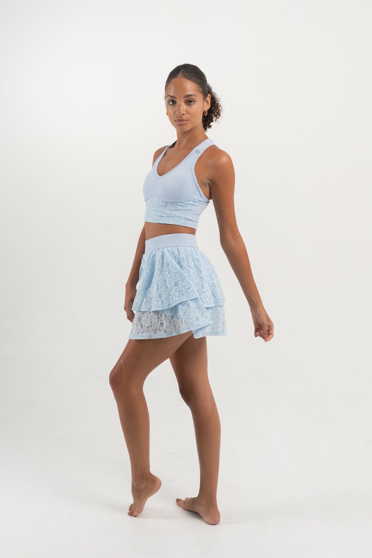 YR Xia Lace One Set - Baby Blue
