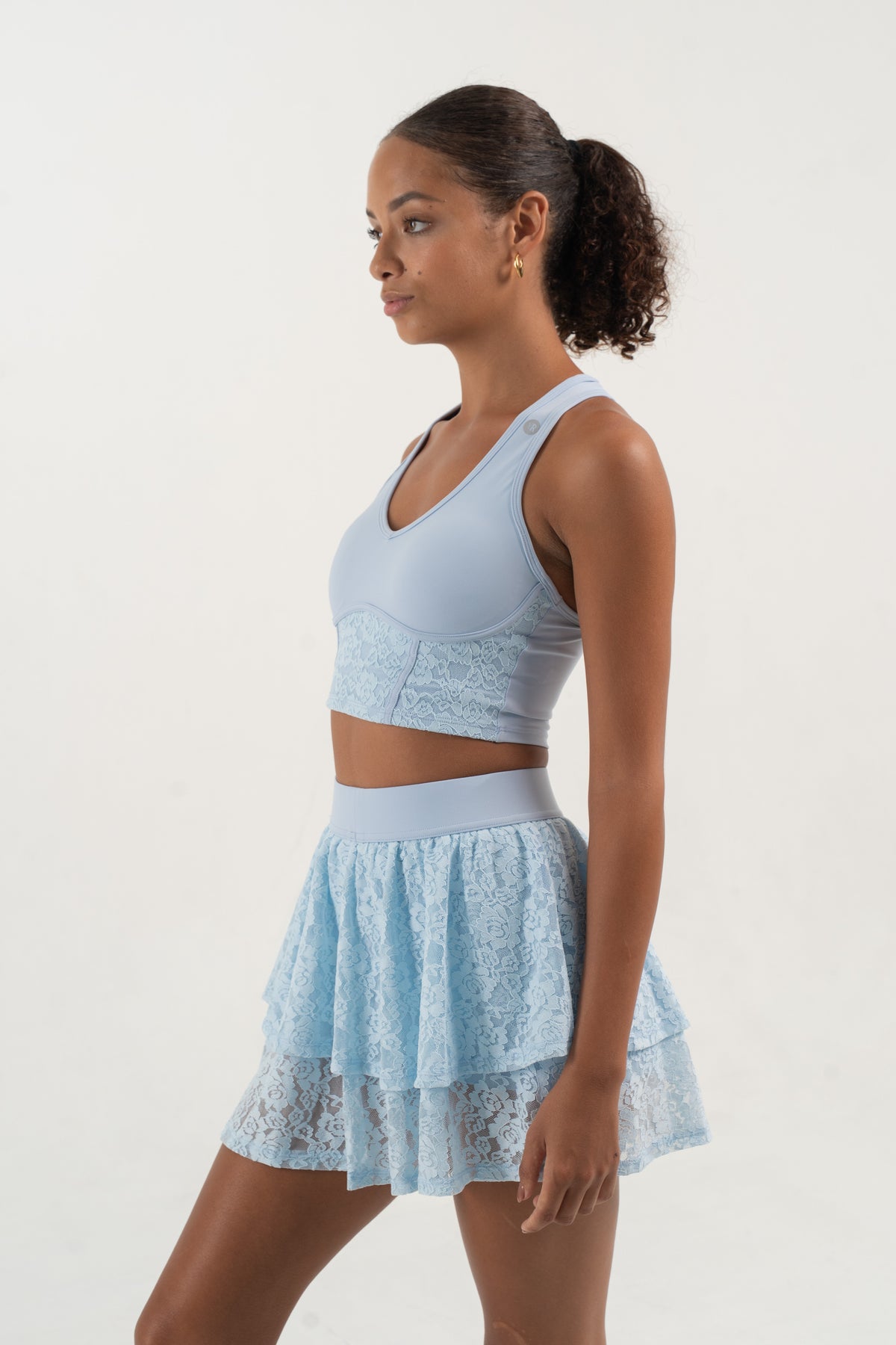 YR Xia Lace One Set - Baby Blue