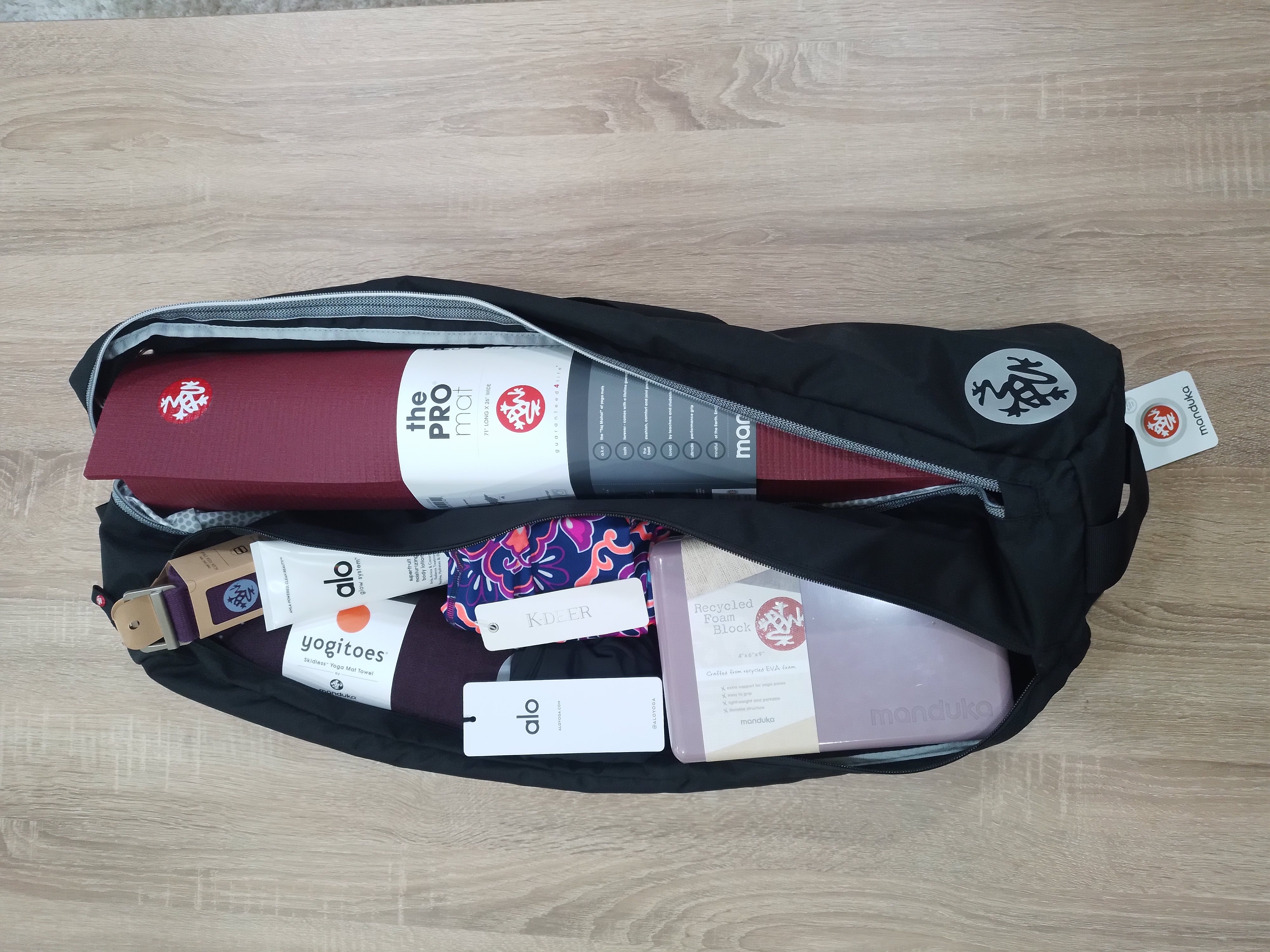 Manduka Go Steady 3.0 Yoga Mat Carrier Bag Black Yoga Republik