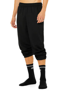 Alo Yoga MEDIUM Unisex Throwback Sock - Hitam/Putih