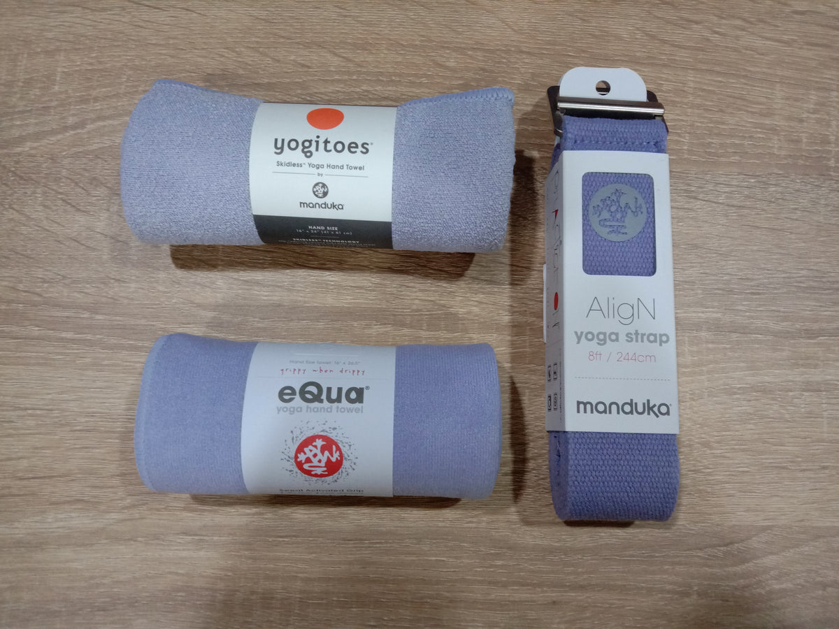 Manduka ALIGN yoga strap lavender at Yoga Republik authorized reseller Canggu Bali