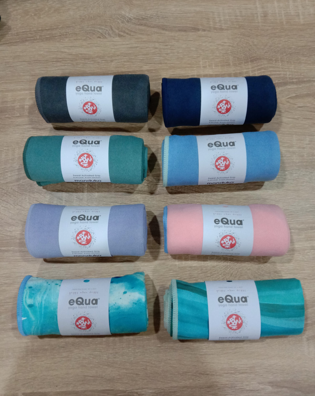 Manduka eQua hand yoga towel thunder grey at Yoga Republik authorized reseller Bali