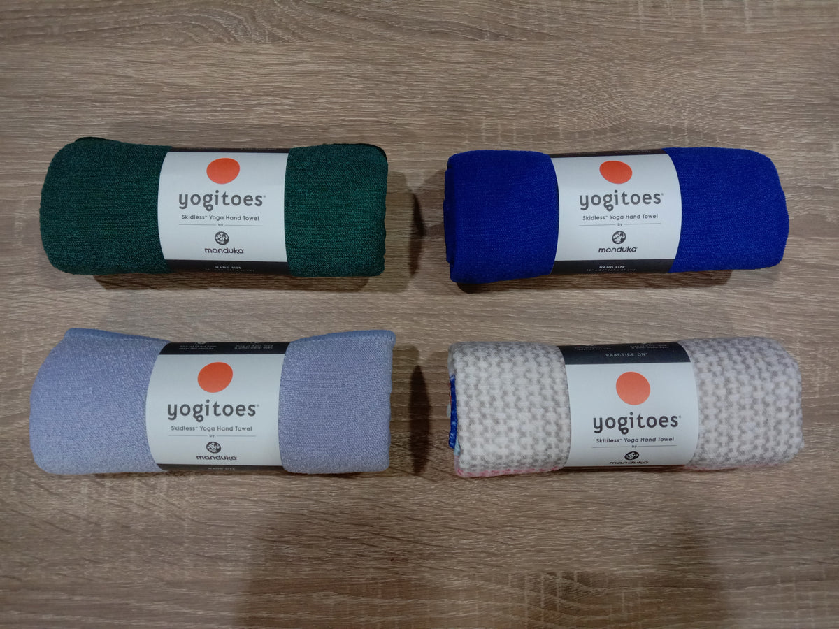 Manduka Yogitoes hand yoga towel deep sea at Yoga Republik authorized reseller Bali
