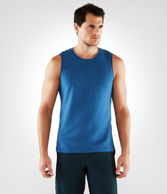 Manduka Men's Transcend Performance Tank - Aqua