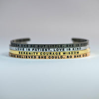 MantraBand Bracelet Yellow Gold - Warrior