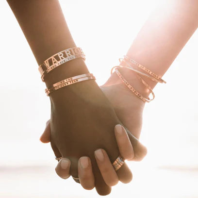 MantraBand Statement Bracelet Yellow Gold - Warrior