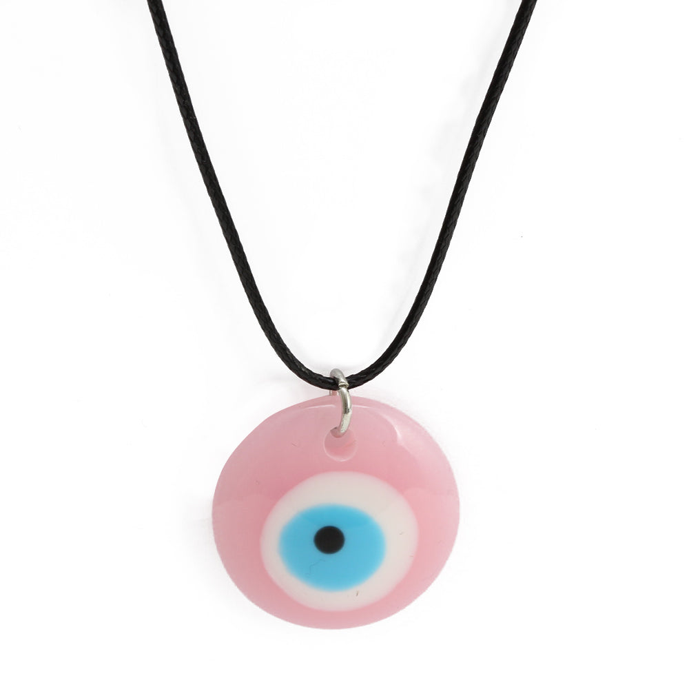 See No Evil Eye Round Pendant Necklace by Yoga Republik